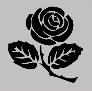 Holzkreuz symbol Rose